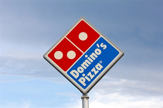 Domino's pizza sign logo