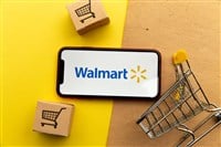 walmart logo on smartphone screen